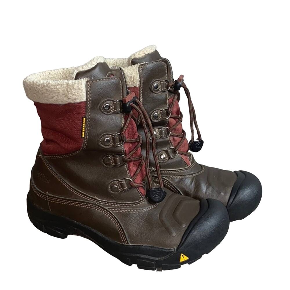Keen Leather Shearling Lace Up Winter Boots 5